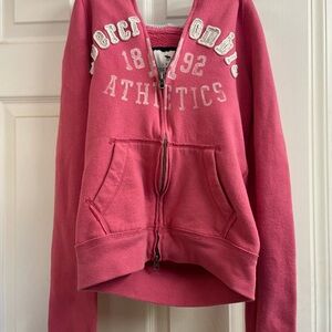 Pink Abercrombie Athletics Hoodie